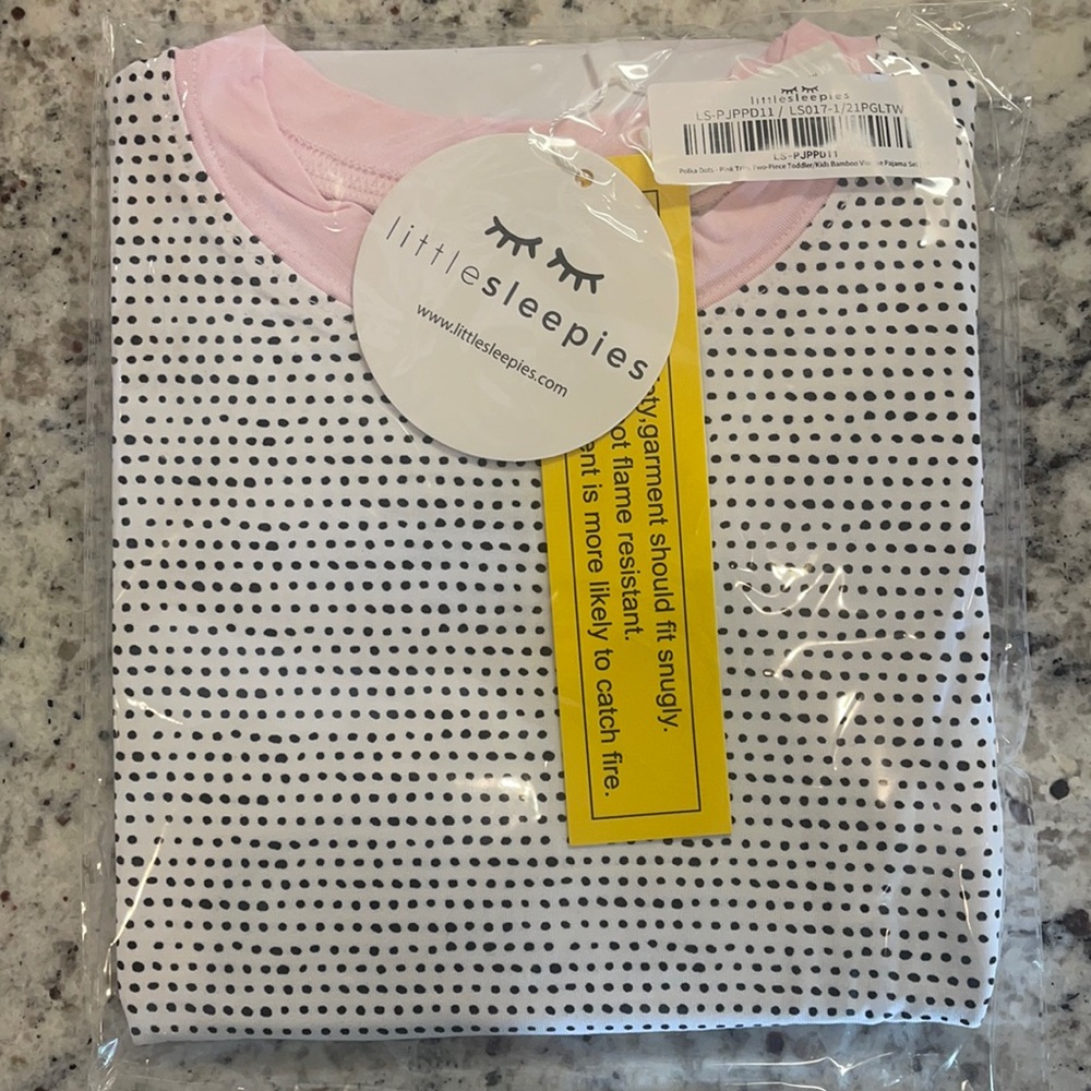 Little Sleepies Pink Polka Dots